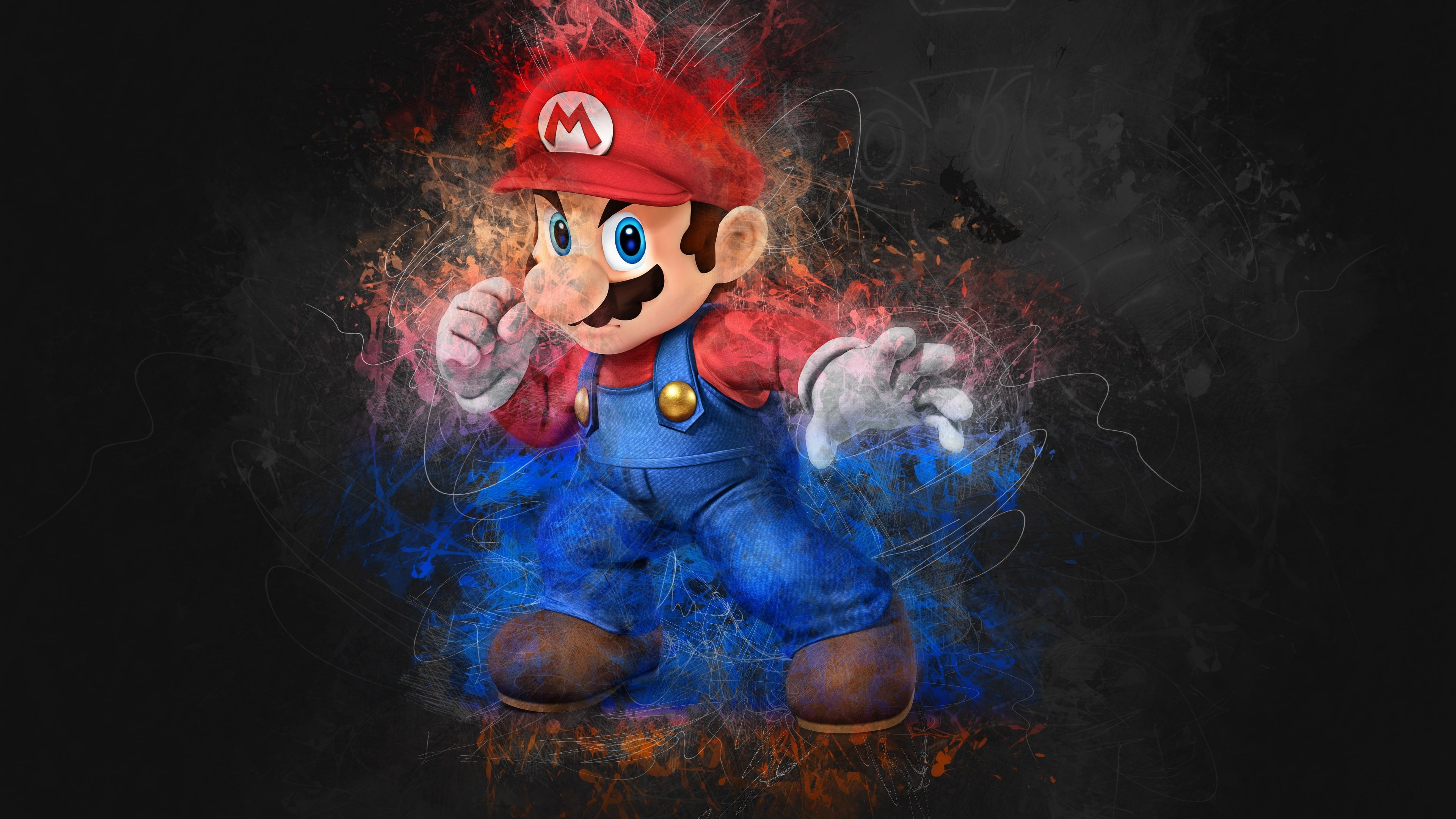 3840x2160 hero #artwork Super Mario Bros. Mario Character Super Smash Brothers K # wallpaper #hdw. Pinturas de cruz, Papel de parede para quarto infantil, Cartazes retro, Desktop