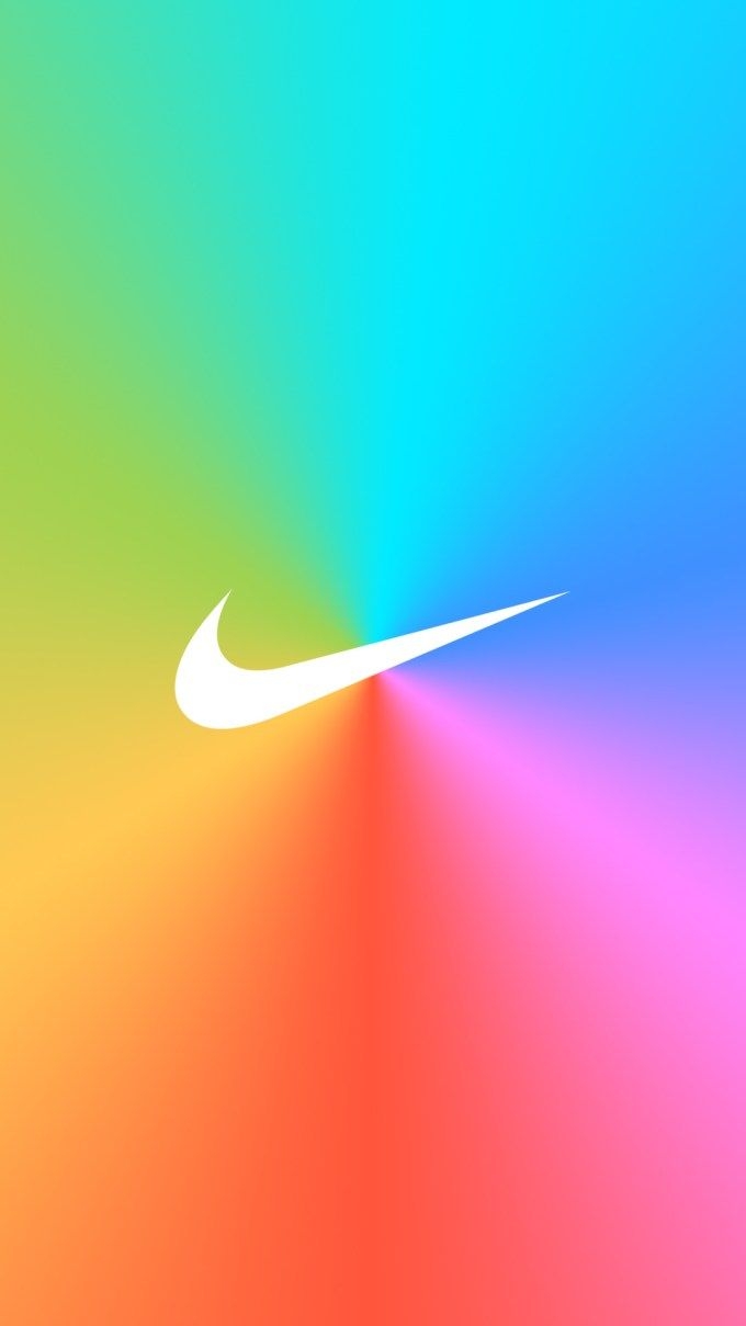 680x1210 Nike Rainbow Wallpaper, Phone