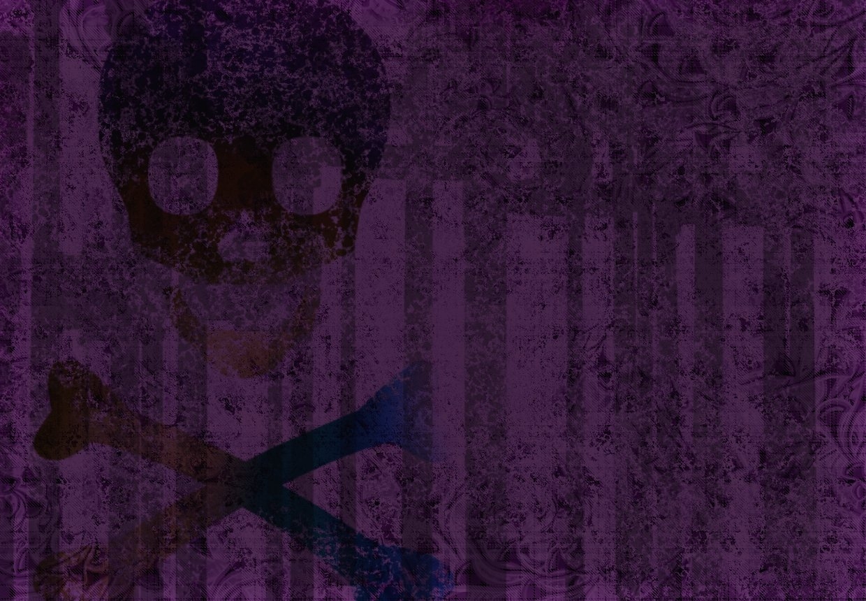 1240x860 Purple Skull Wallpaper, Desktop