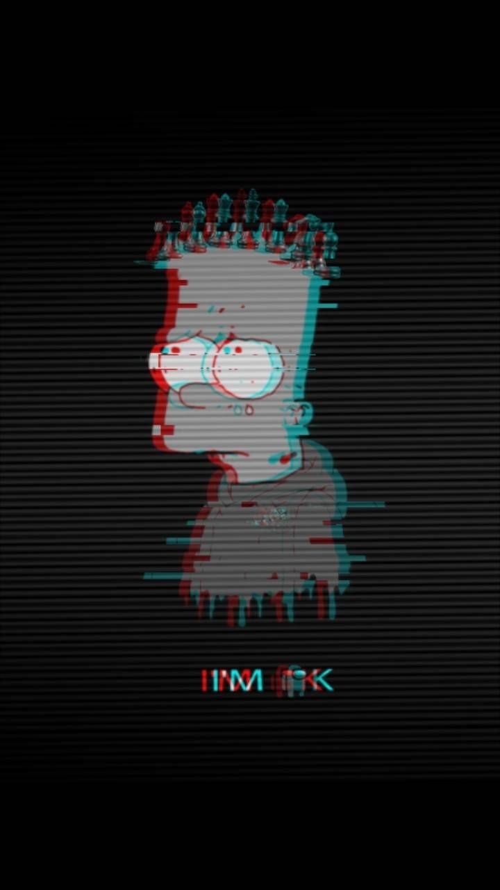 720x1280 Bart Simpson Trippy wallpaper, Phone