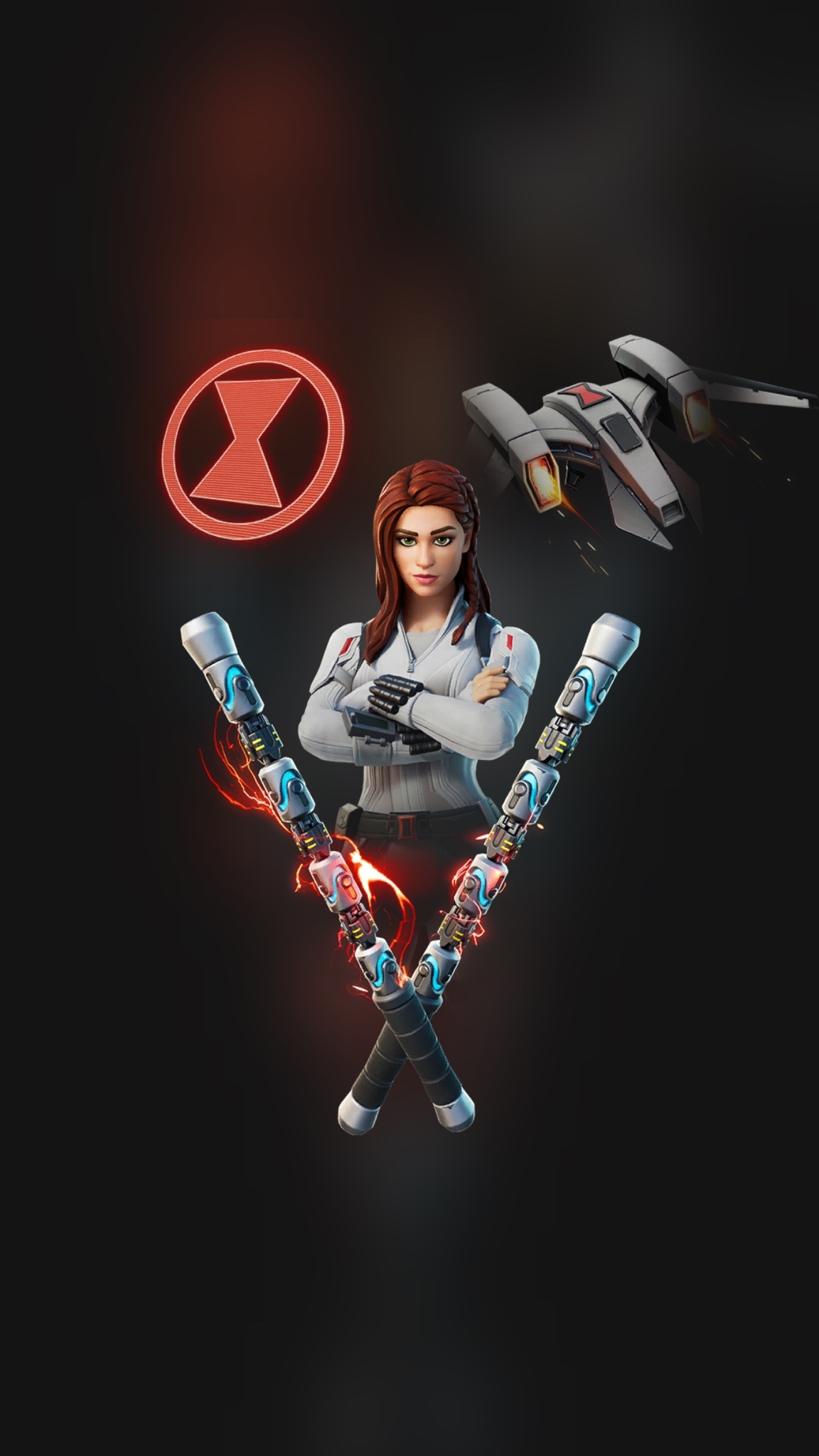 1160x2050 Black Widow Snow Suit Fortnite wallpaper, Phone