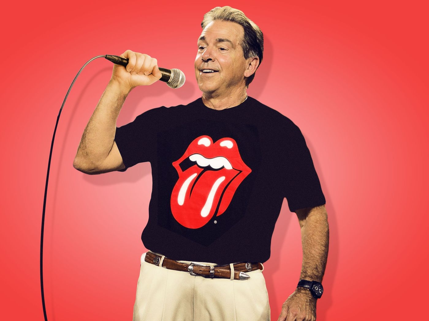 1400x1050 Paint It Crimson: Nick Saban Speaks On His 50 Year Love Affair With The Rolling Stones, Desktop