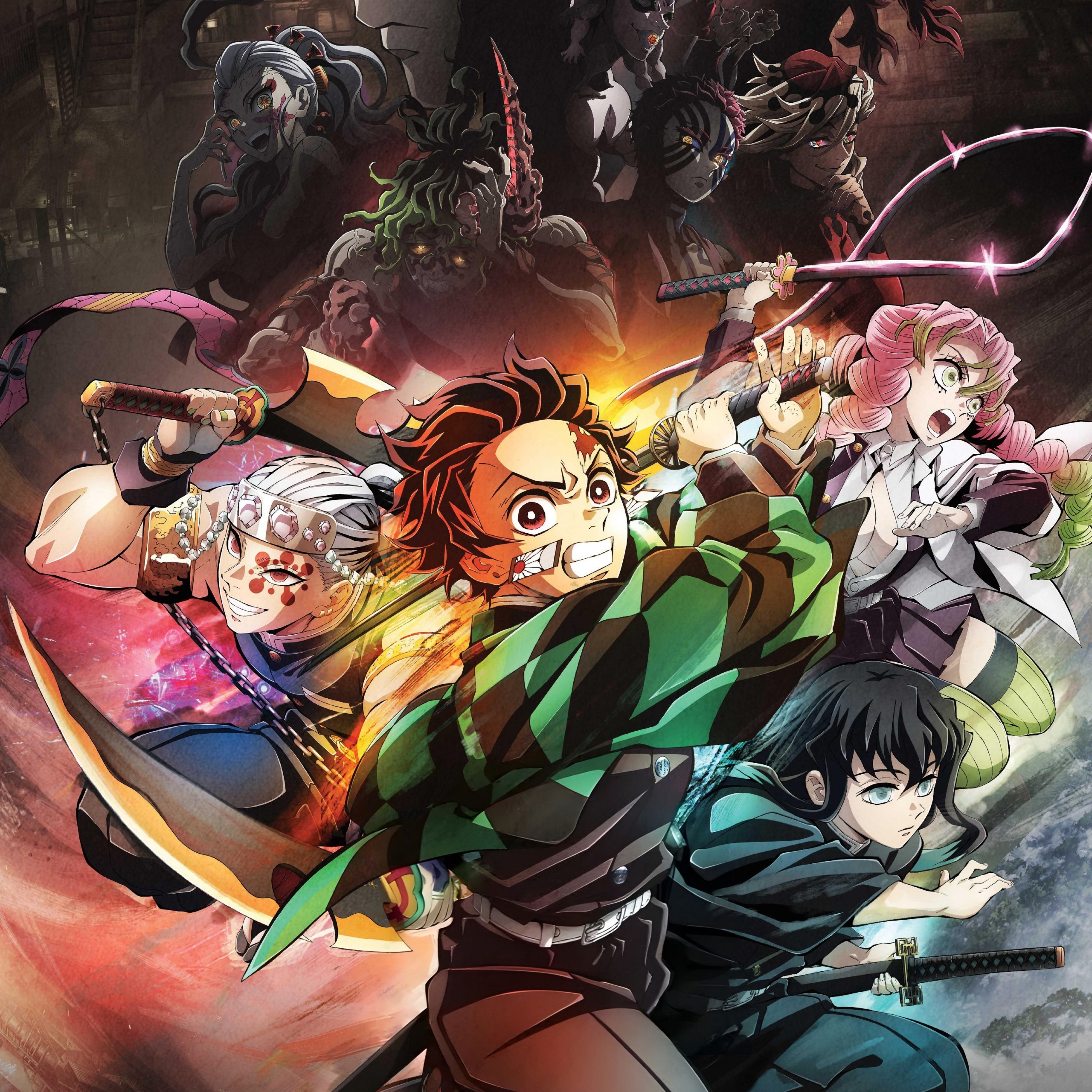 2560x2560 Demon Slayer Kimetsu no Yaiba iPhone Wallpaper 4K, Phone