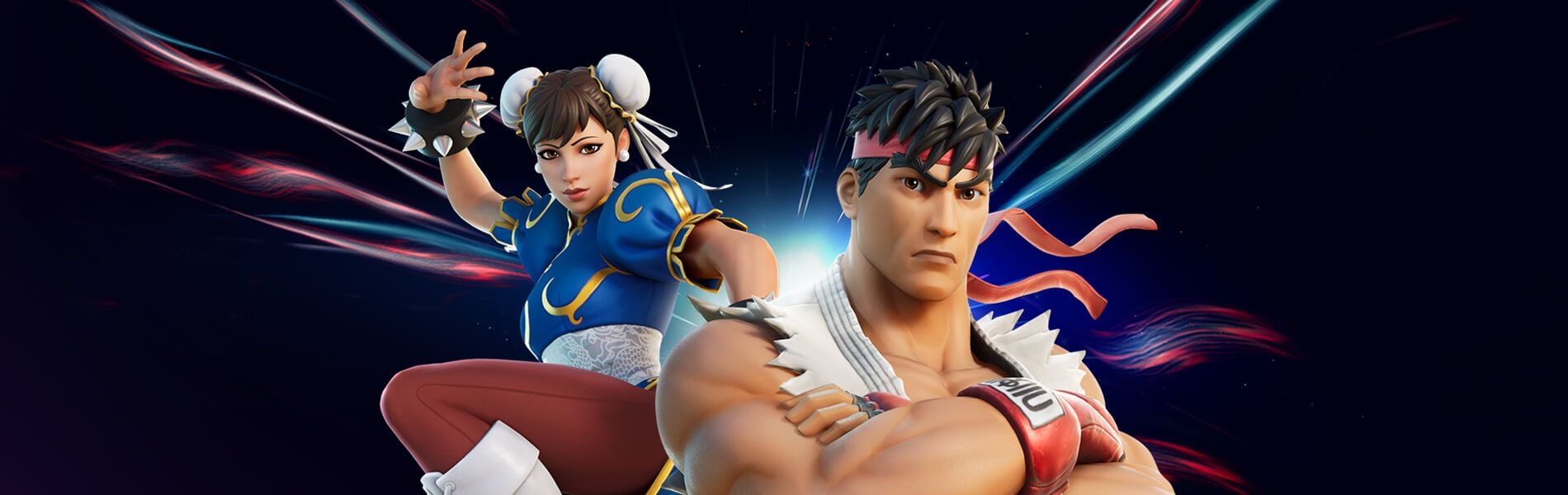 1900x600 Street Fighter's Ryu And Chun Li Square.epicgames.com, Dual Screen