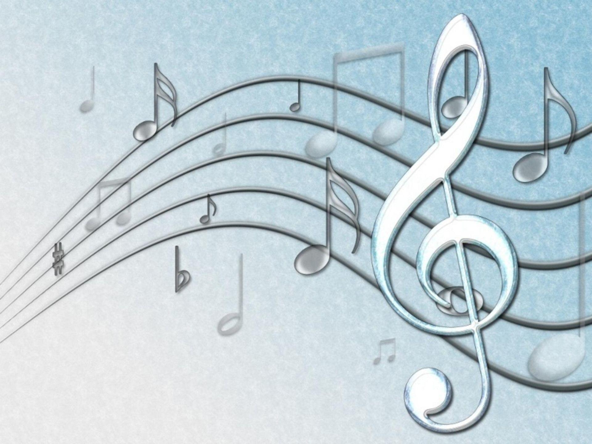 1920x1440 HD Blue Music Notes Wallpaper. Foolhardi, Desktop