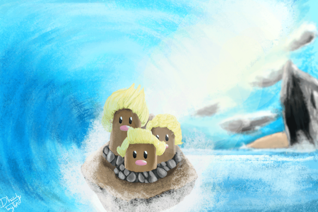 1100x730 Dugtrio Alola form, Desktop