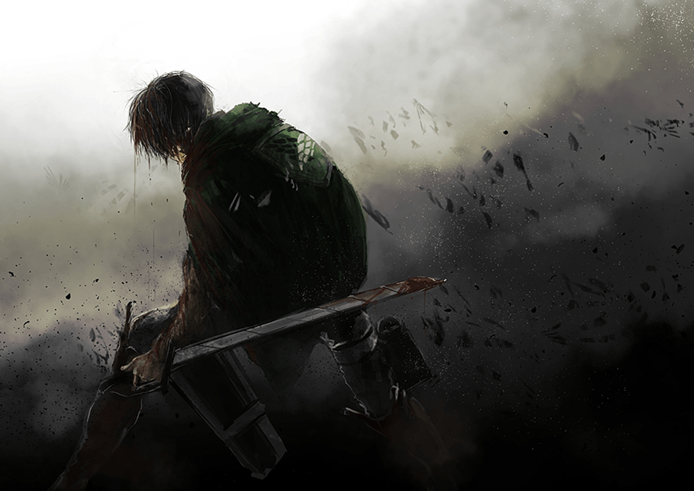 1370x970 Anime Attack On Titan Levi Ackerman Wallpaper. attack on titan, Desktop