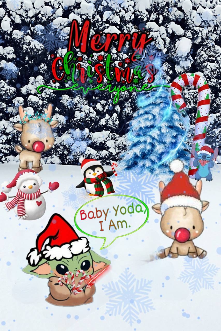 860x1280 Christmas Baby Yoda wallpaper, Phone