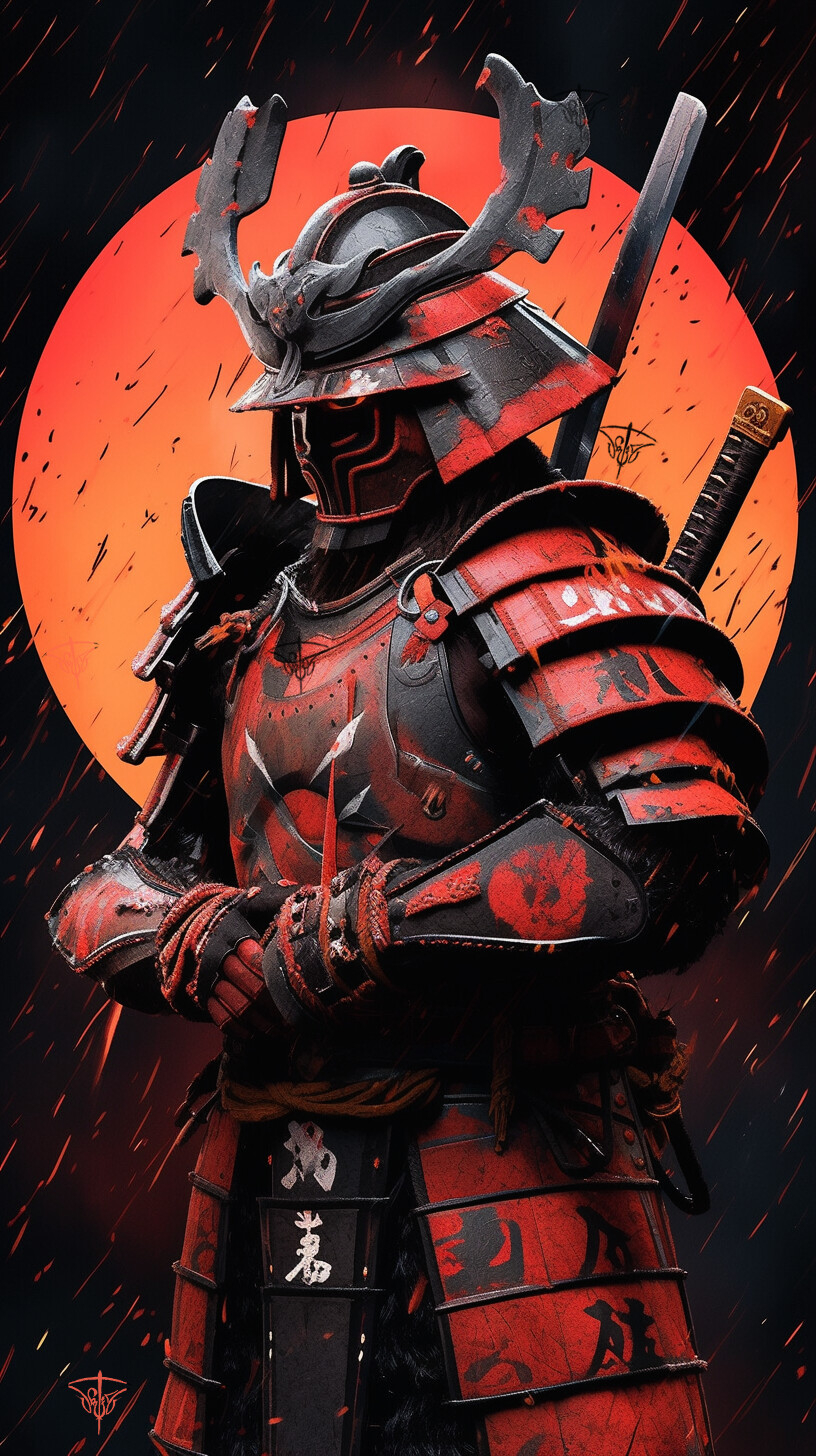 820x1460 Samurai concept, Phone