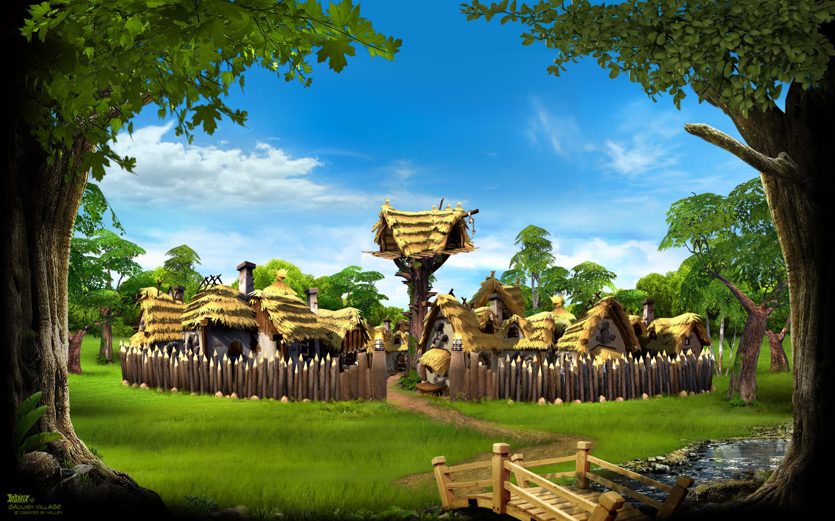 1680x1050 Village Wallpaper Book, Desktop