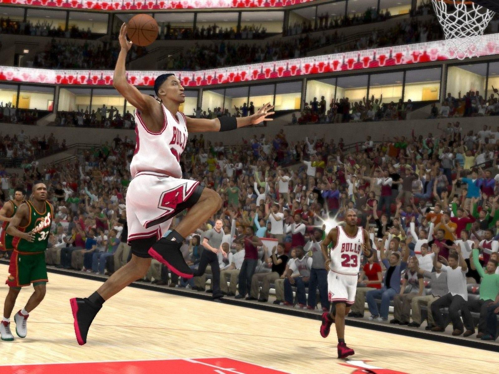 1600x1200 NBA 2K12 Scottie Pippen Dunk Wallpaper, NBA 2K12 Wallpaper, Desktop