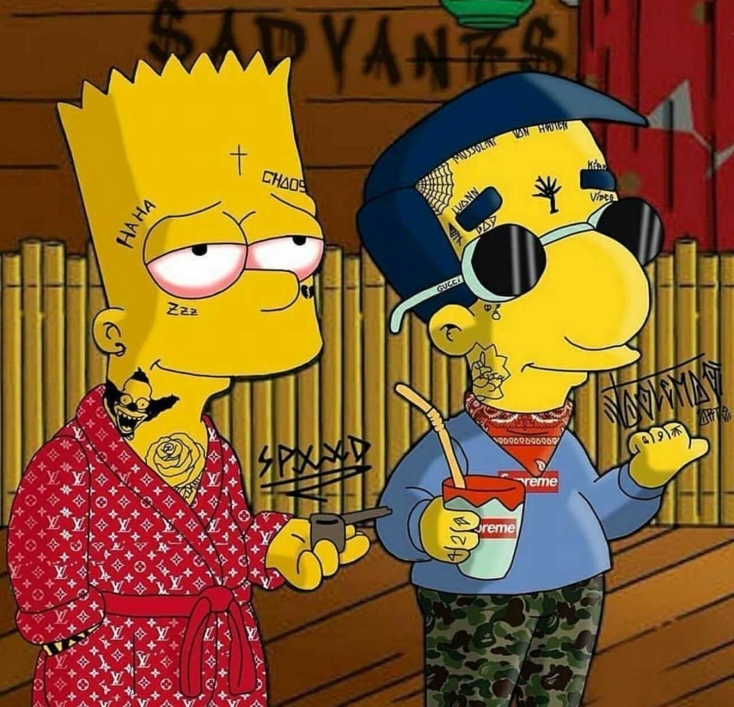 1440x1390 Supreme Bart Simpson Wallpaper Free Supreme Bart Simpson, Desktop