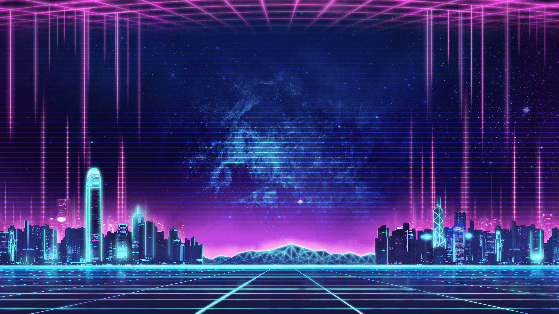 1920x1080 80s Neon City Wallpaper, HD 80s Neon City Background on WallpaperBat, Desktop