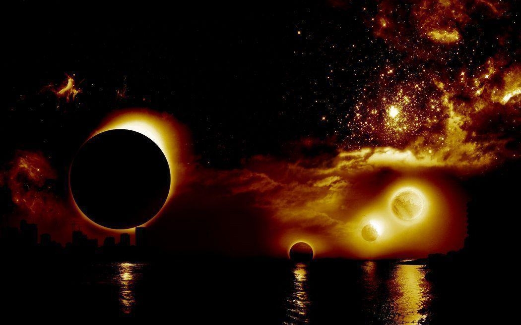 1050x660 Solar Eclipse Image Wallpaper Powericare, Desktop