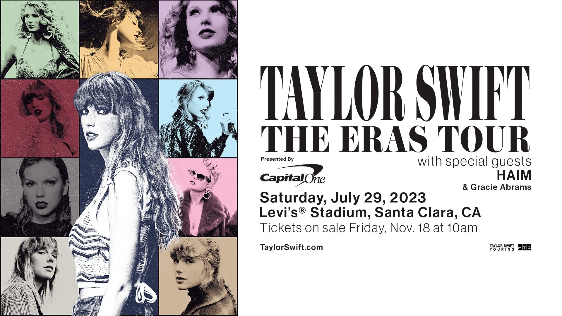 1920x1080 TAYLOR SWIFT. THE ERAS TOUR U.S. DATES ANNOUNCED PRESENTED BY CAPITAL ONE's® Stadium, Desktop