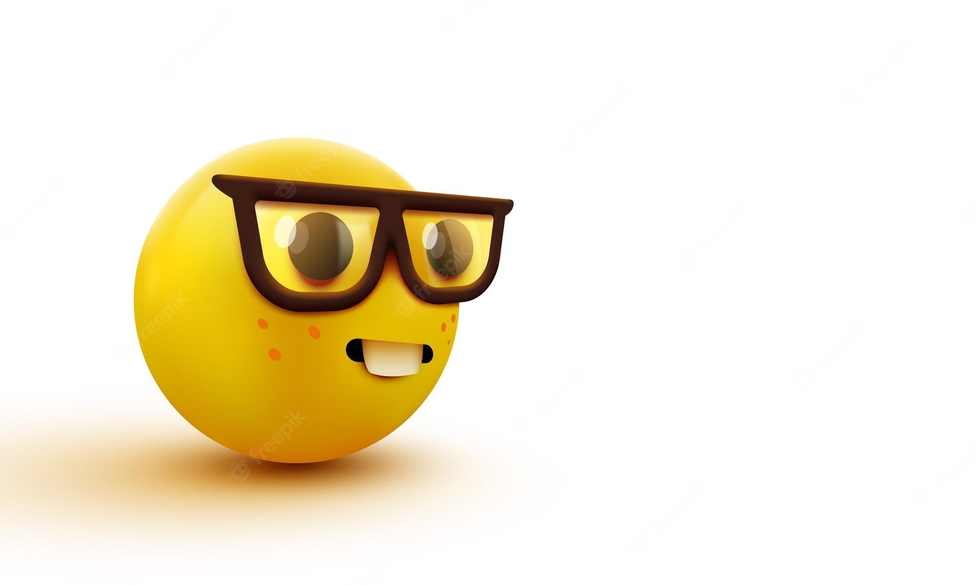 2000x1200 Nerd Emoji Image. Free Vectors, & PSD, Desktop