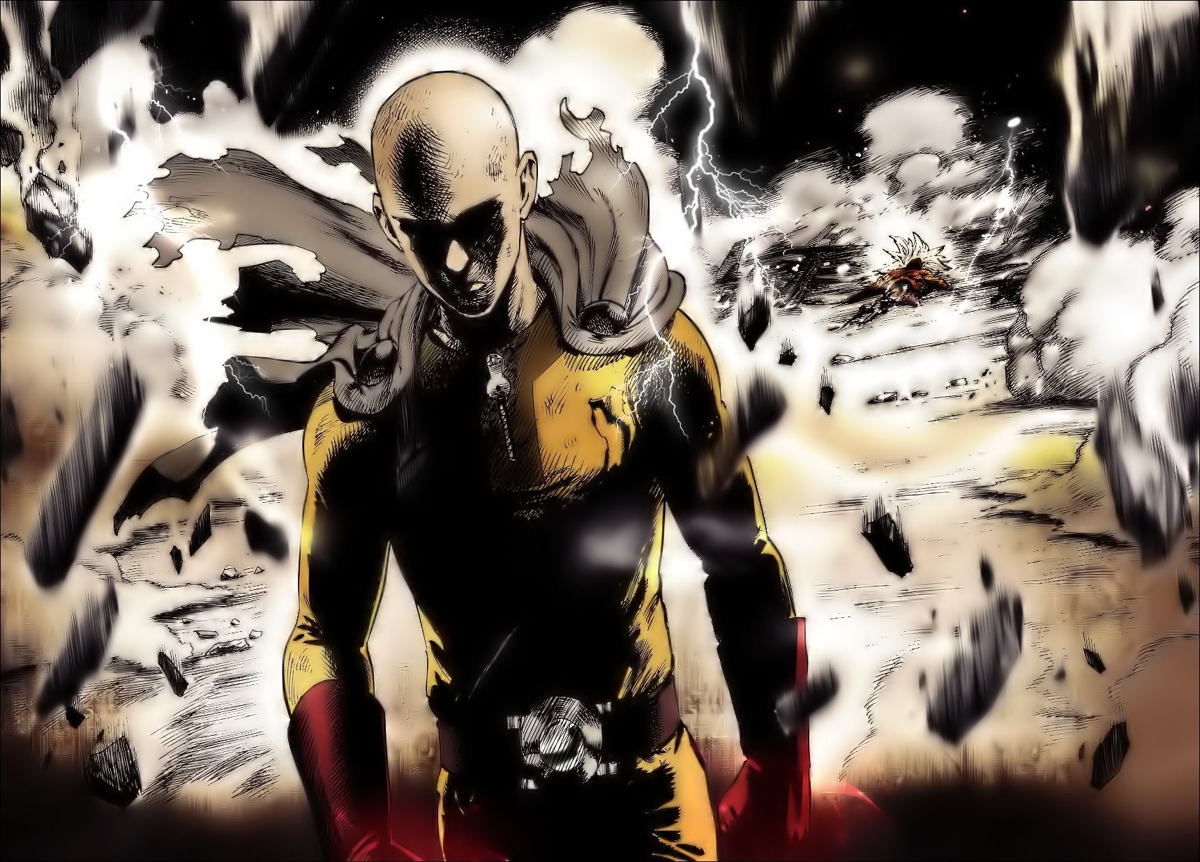 1720x1240 Saitama One Punch Man Anime Desktop Wallpaper. One punch man, Desktop