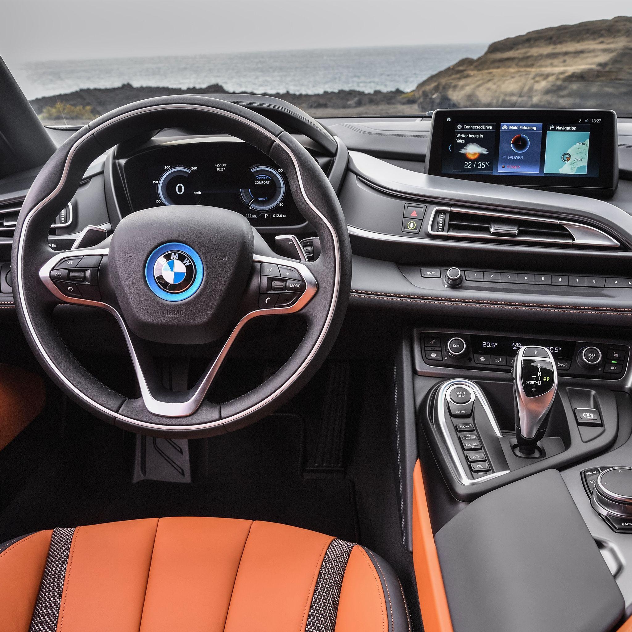 2050x2050 BMW I8 Roadster Interior iPad Air HD 4k Wallpaper, Phone