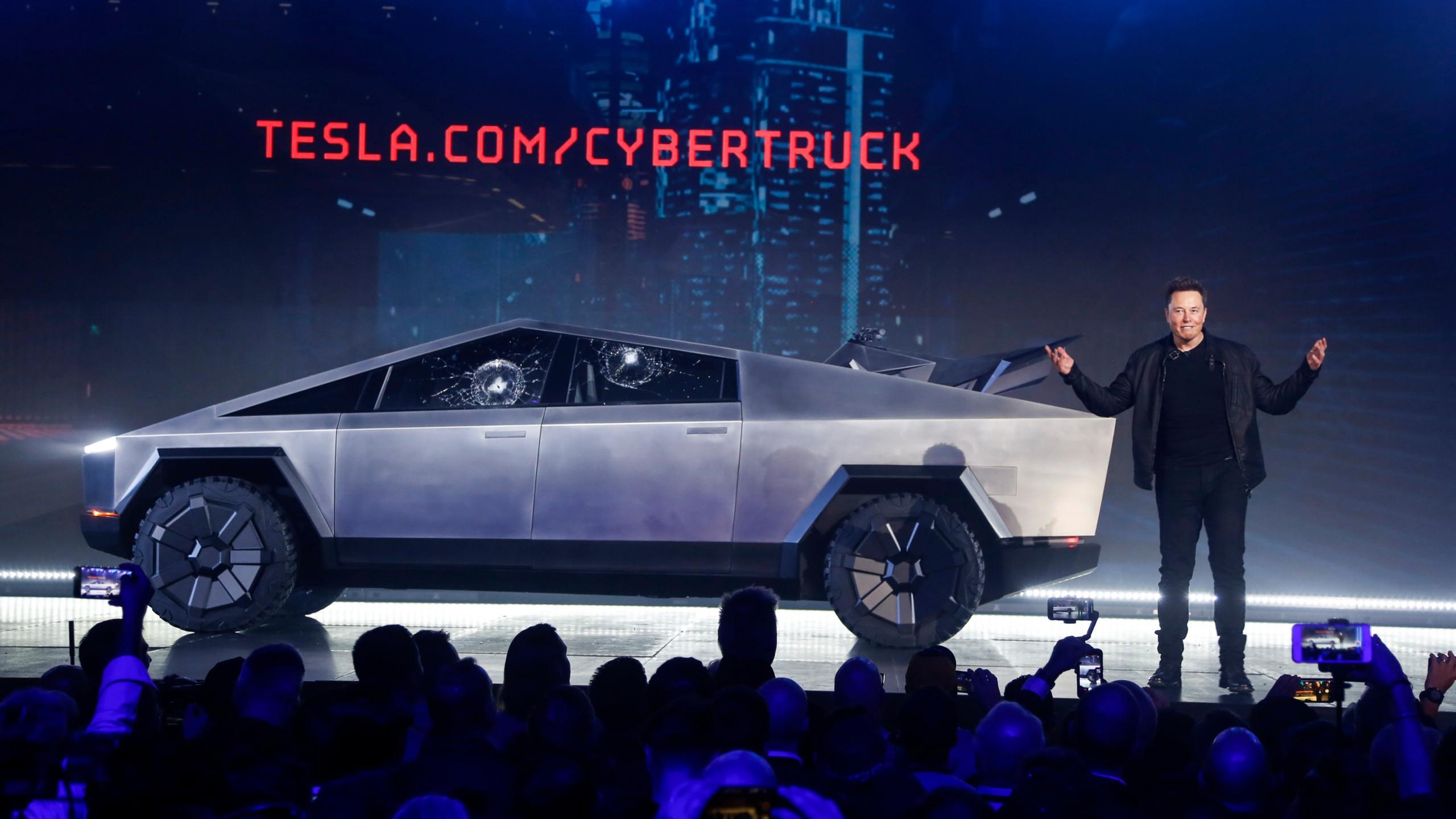 2560x1440 Tesla unveils electric 'Cybertruck', Desktop