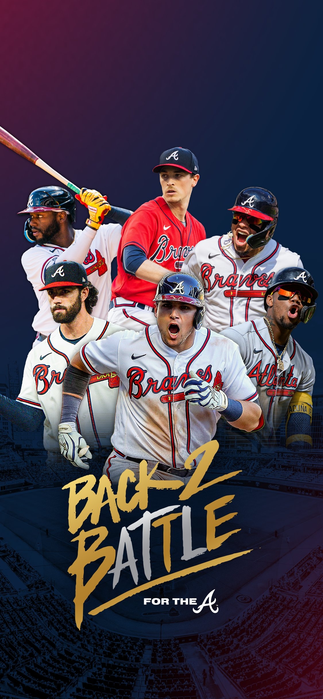 1130x2440 Atlanta Braves wallpaper, Phone