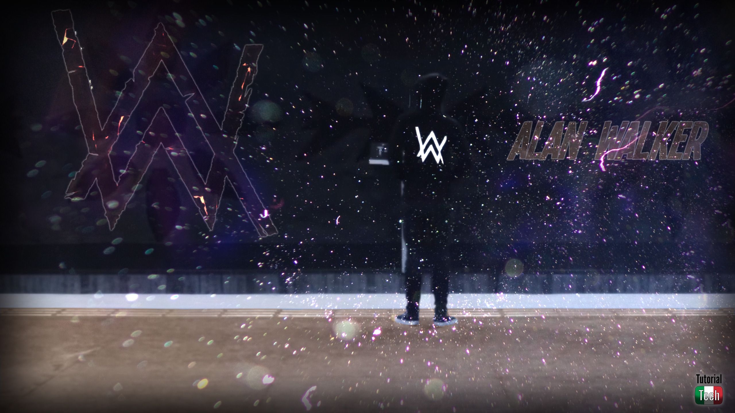 2560x1440 alan walker youtube faded digital art wallpaper, Desktop