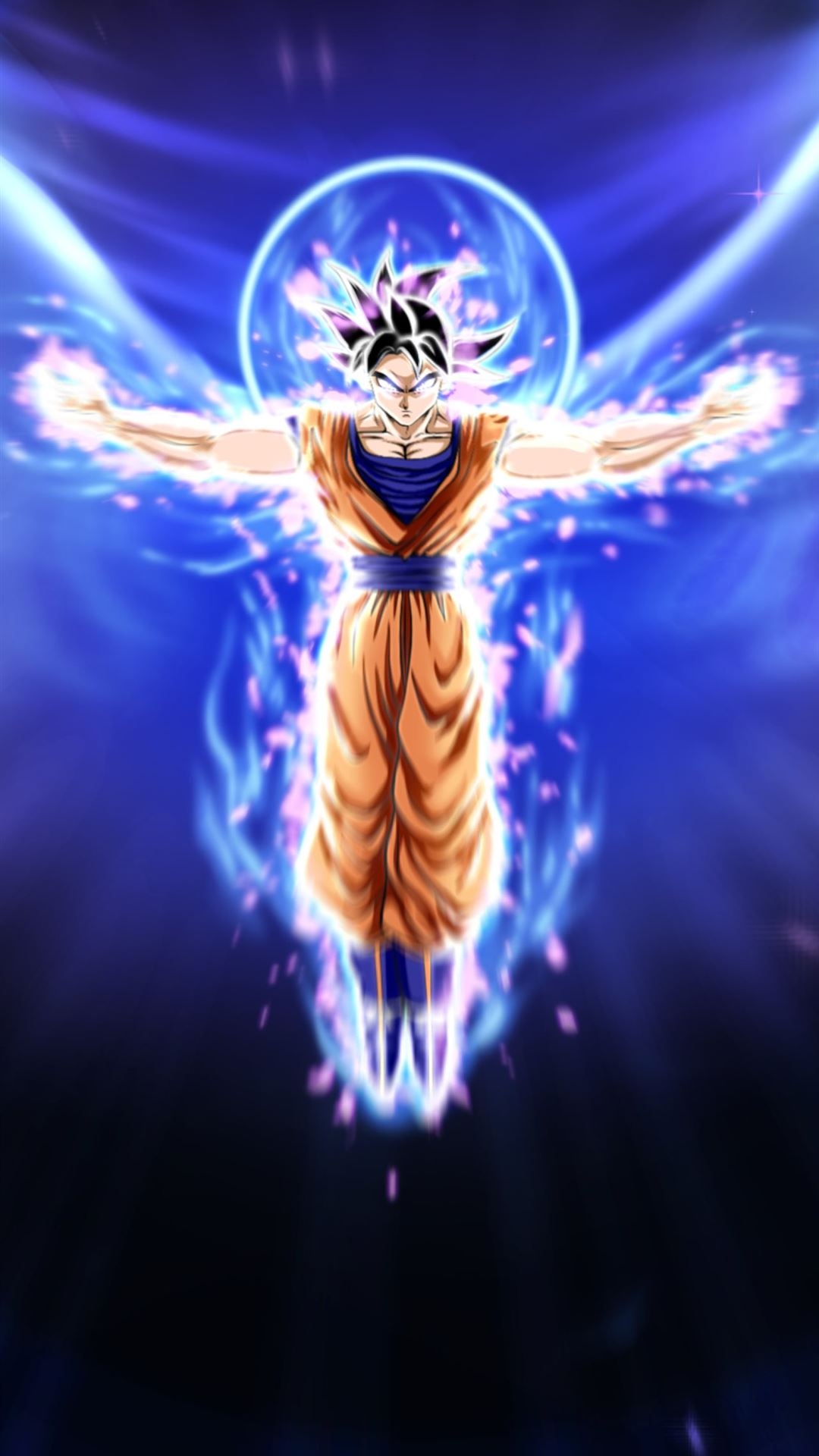 1080x1920 goku ultra instinct iPhone Wallpaper Free Download, Phone