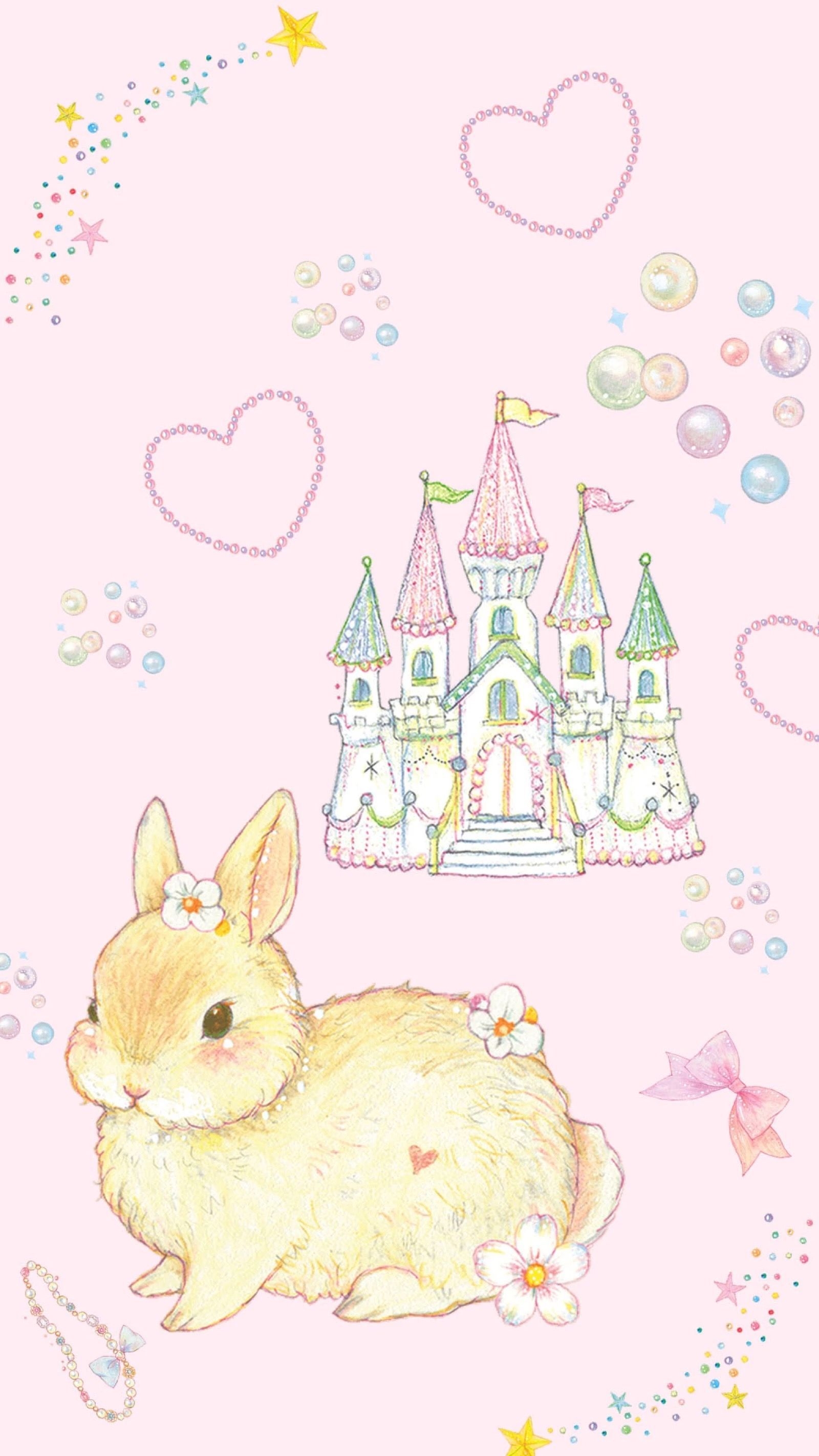 1600x2850 Kawaii Bunny Wallpaper Phone, Phone