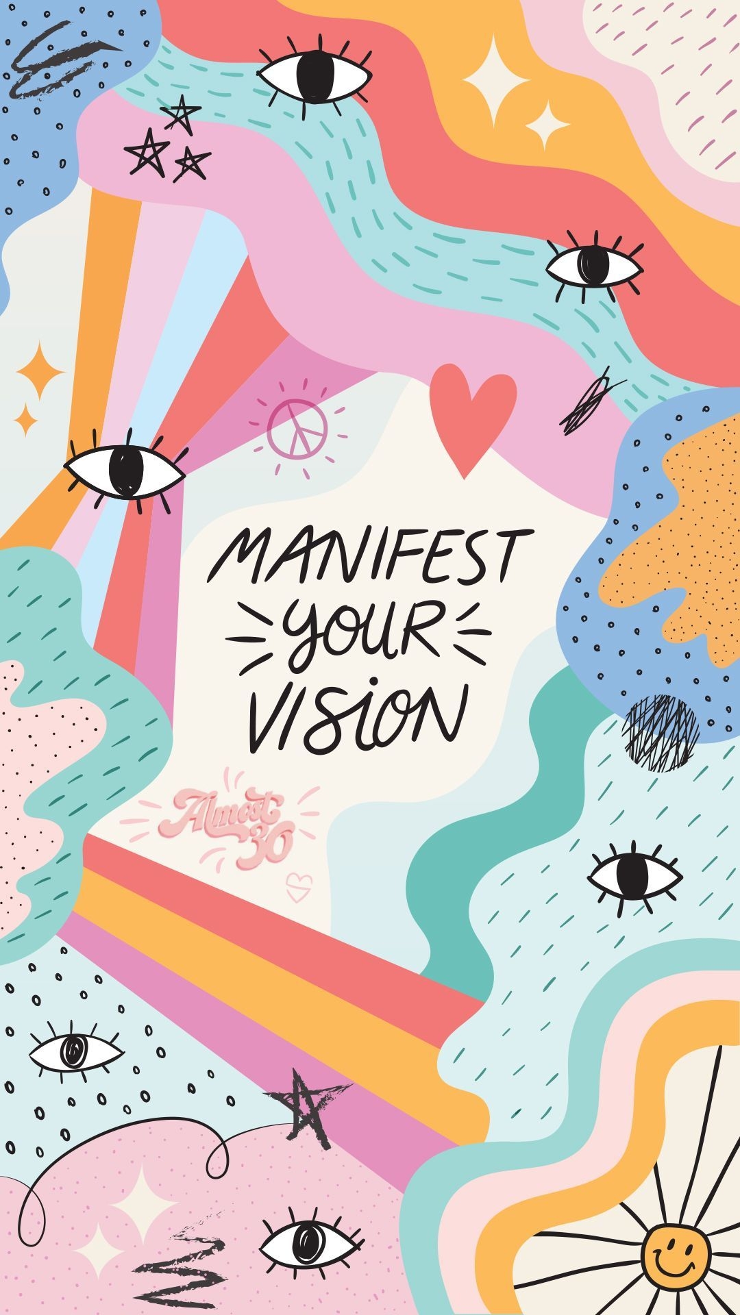 1080x1920 Manifest Your Vision. iPhone background wallpaper, Cute patterns wallpaper, Pretty wallpaper, Phone