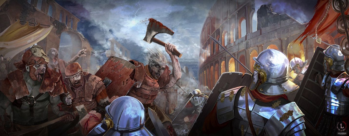 1440x560 Roman Soldier Wallpaper, Dual Screen