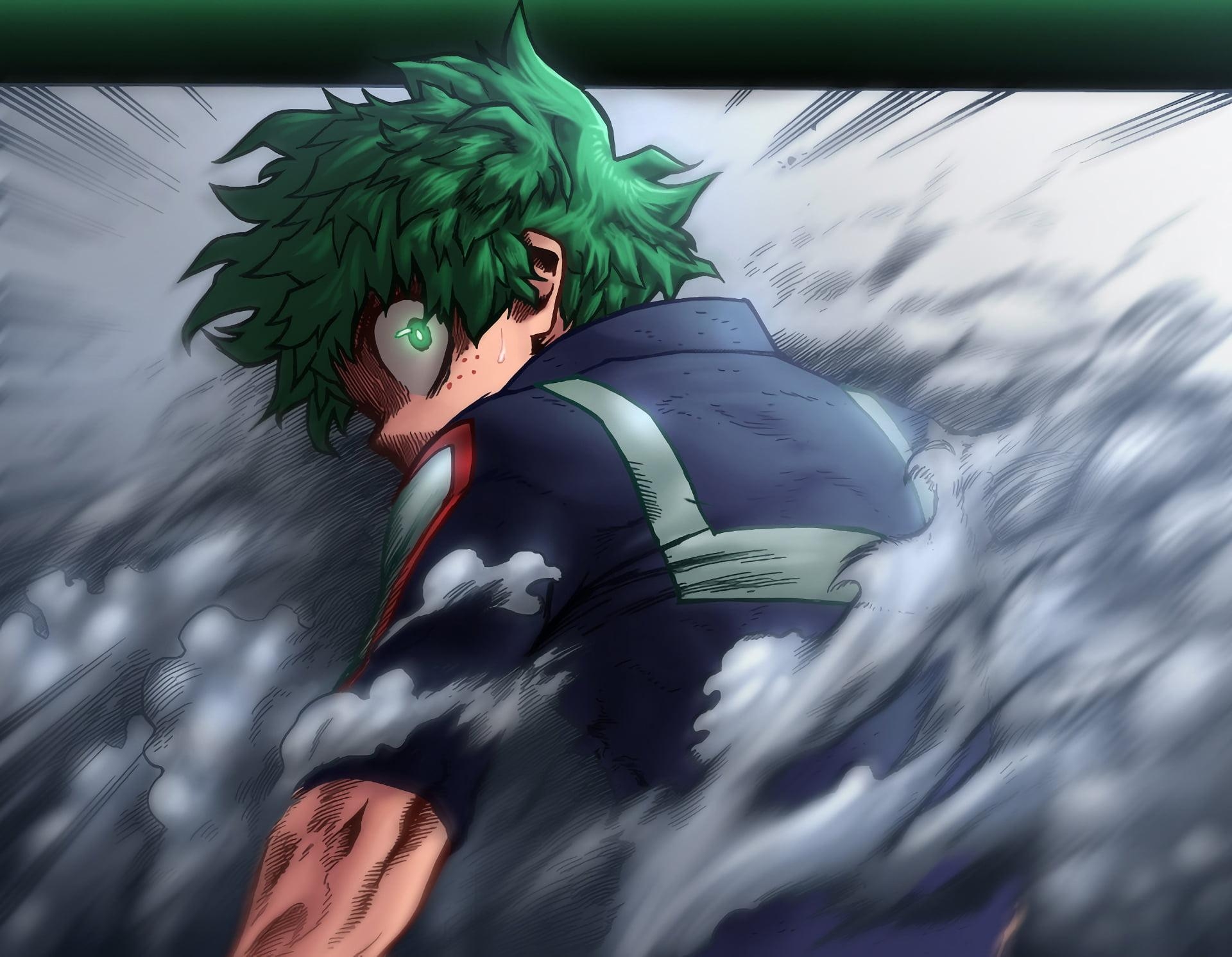 1920x1500 Green male animated charter, Boku no Hero Academia, Midoriya, Desktop