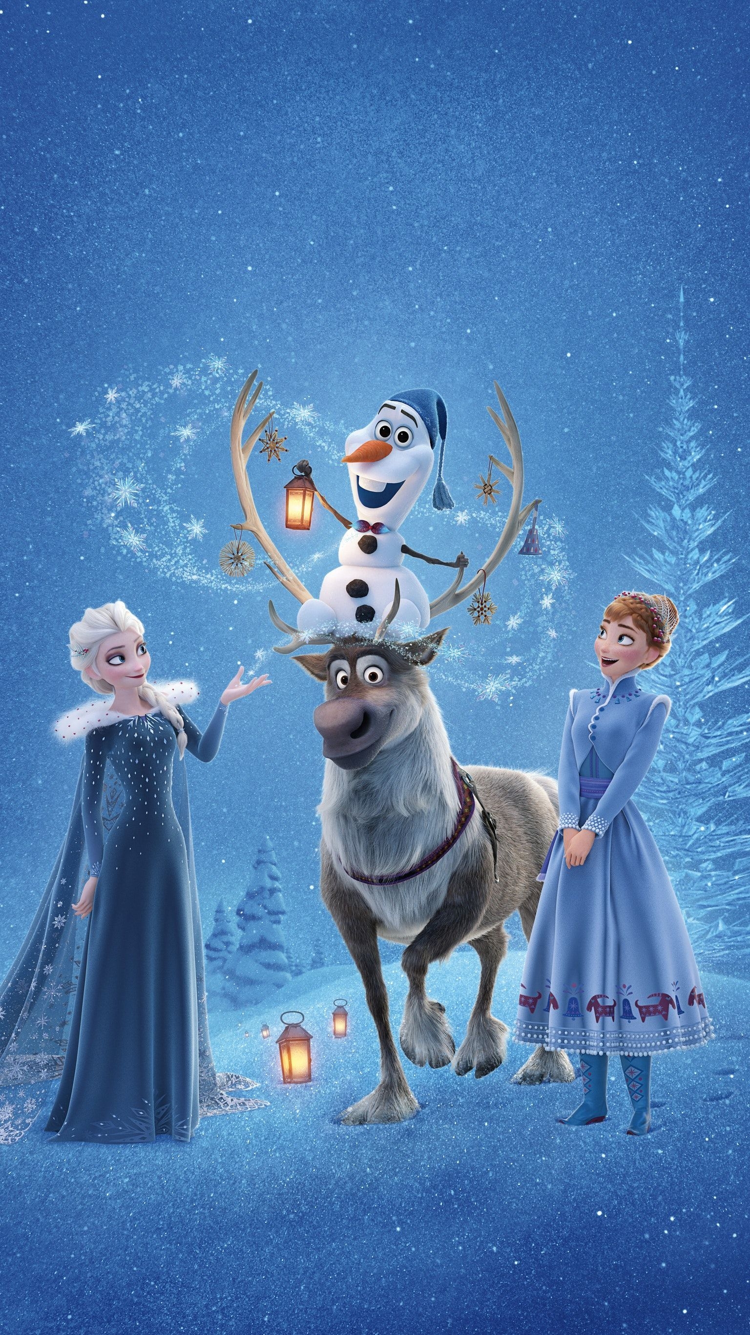 1540x2740 Olaf's Frozen Adventure (2017) Phone Wallpaper. Moviemania. Frozen disney movie, Disney princess wallpaper, Disney princess frozen, Phone