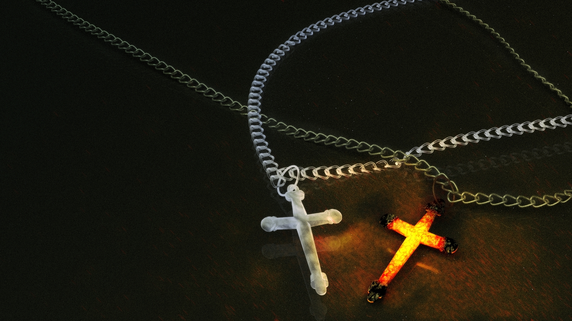 1920x1080 Cross with Chain Wallpaper HD, Desktop