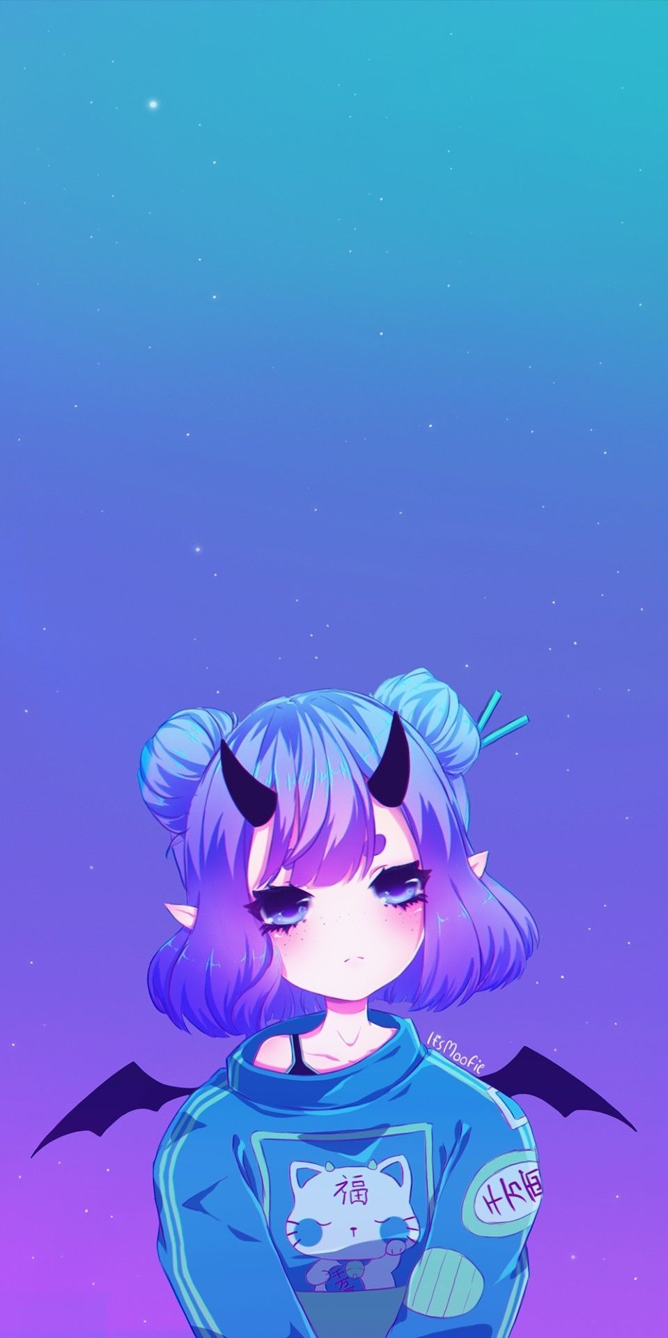 960x1920 Anime Girl Cute Devil.teahub.io, Phone