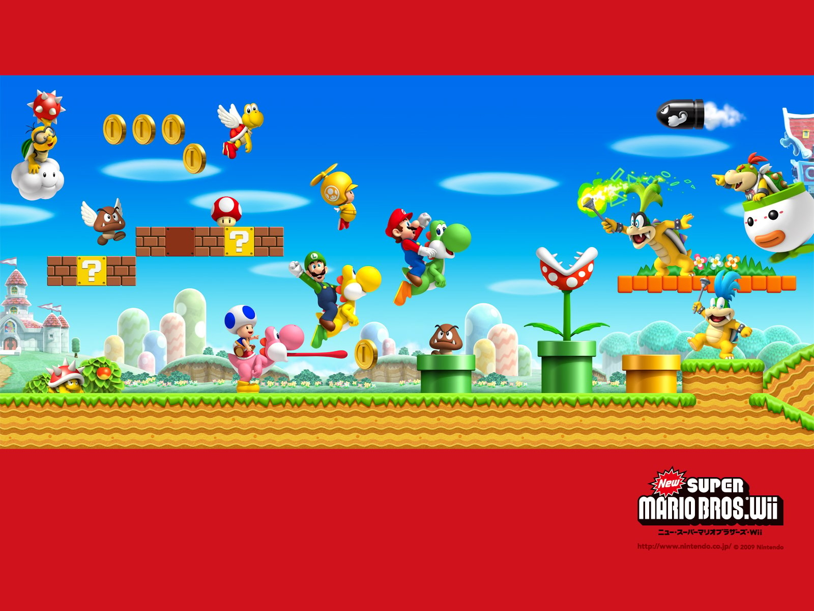 1600x1200 TMK. Downloads. Image. Wallpaper. New Super Mario Bros. Wii (Wii), Desktop