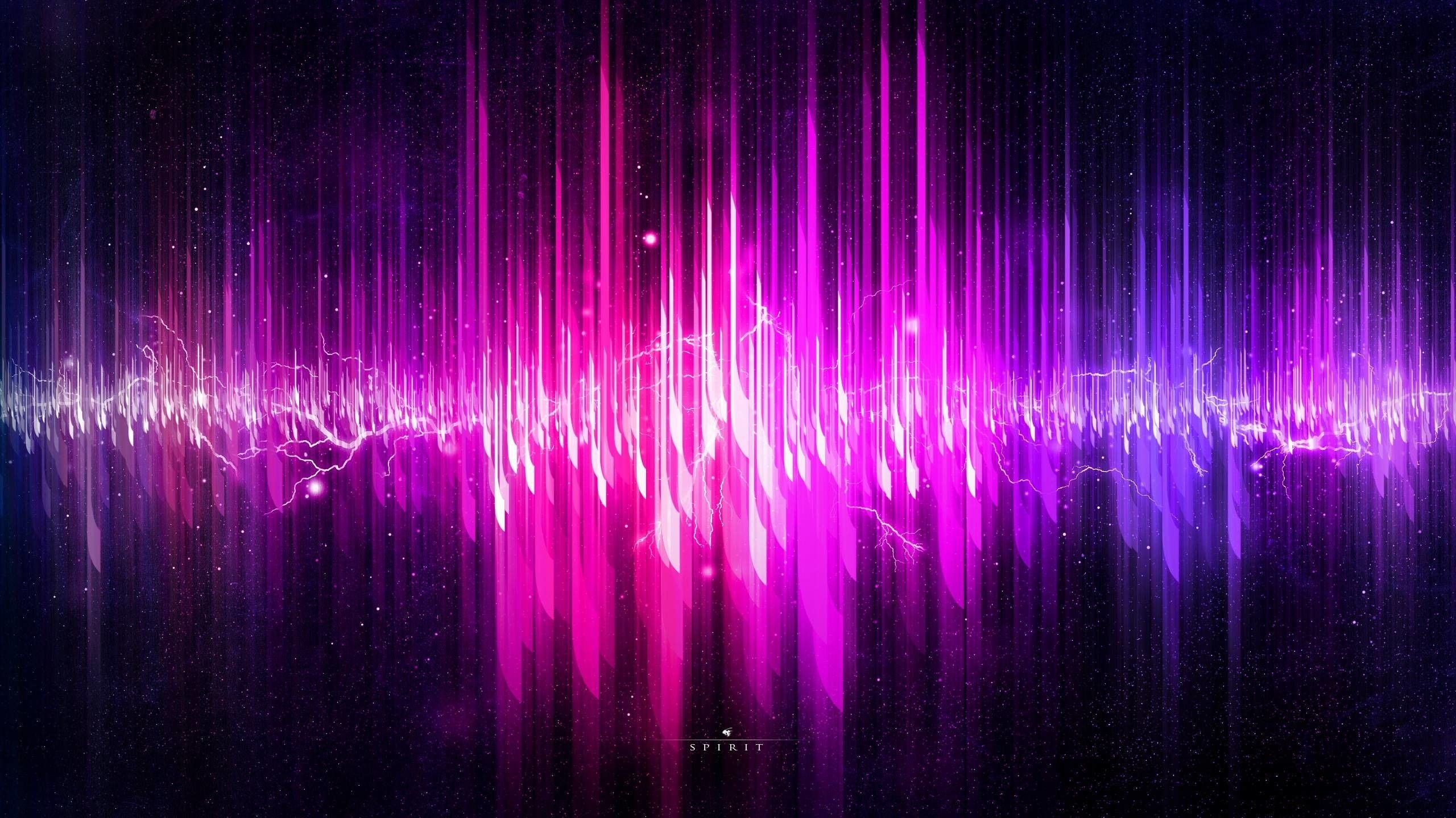 2560x1440 Neon Purple Background, Desktop