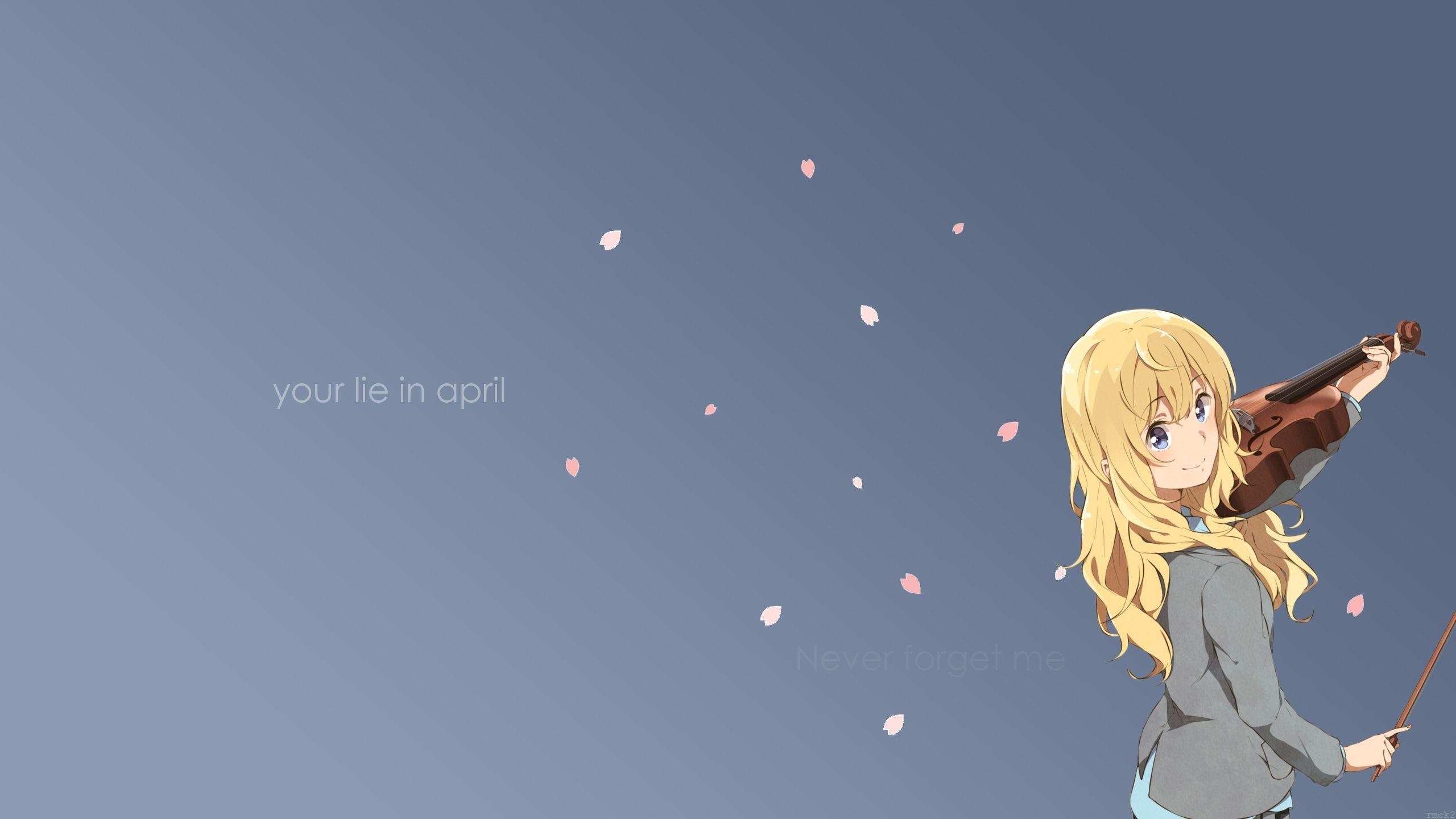 2560x1440 Shigatsu wa kimi no uso, Desktop