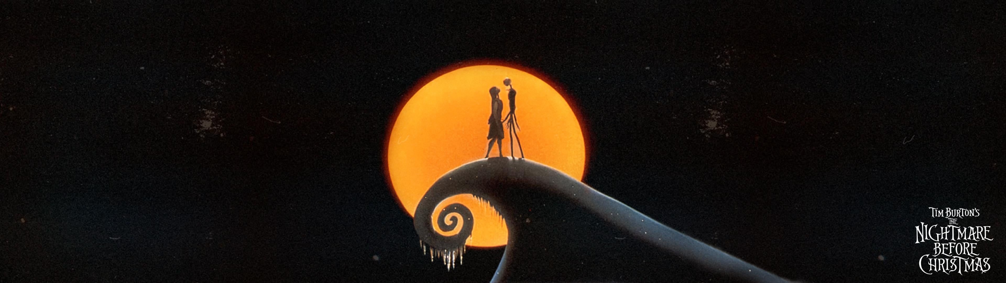 3840x1080 Dual Monitor Nightmare Before Christmas Wallpaper I spent a couple of hours making because apparently one doesn't exist! [], Dual Screen