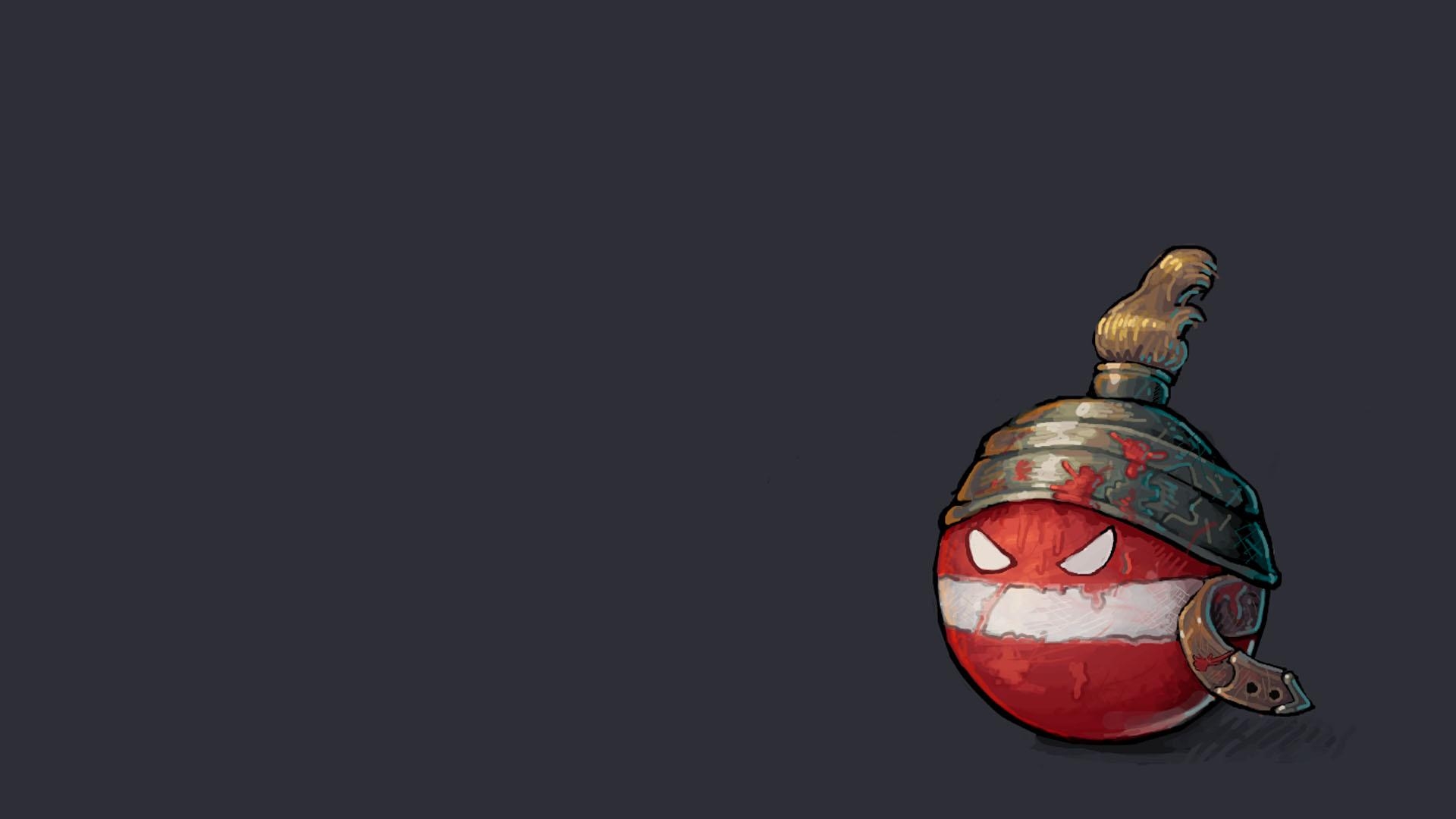 1920x1080 Polandball Wallpaper (by Reddit User NorwayBernd), Desktop