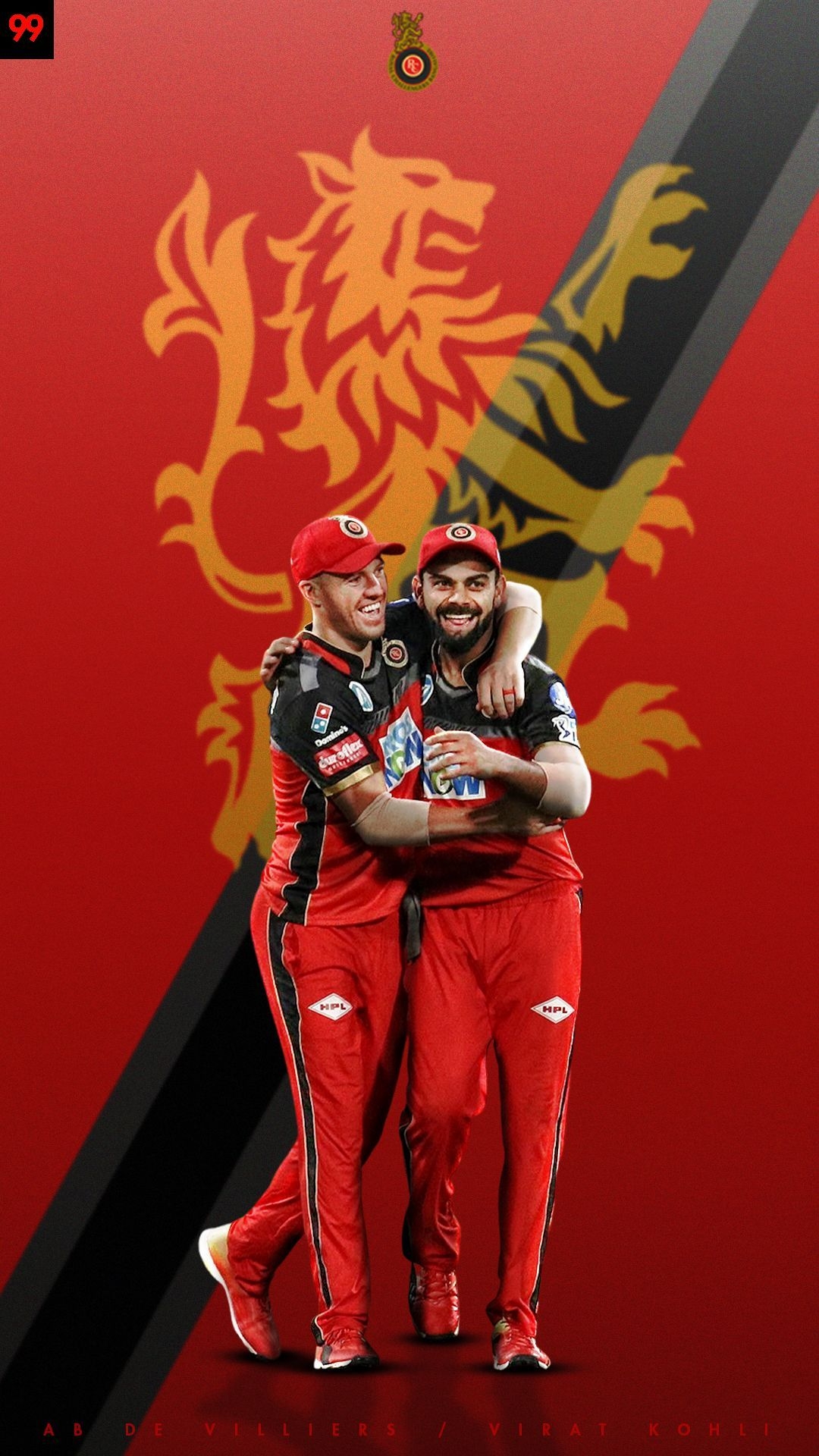 1080x1920 AB de Villiers. Virat Kohli x RCB.in.com, Phone