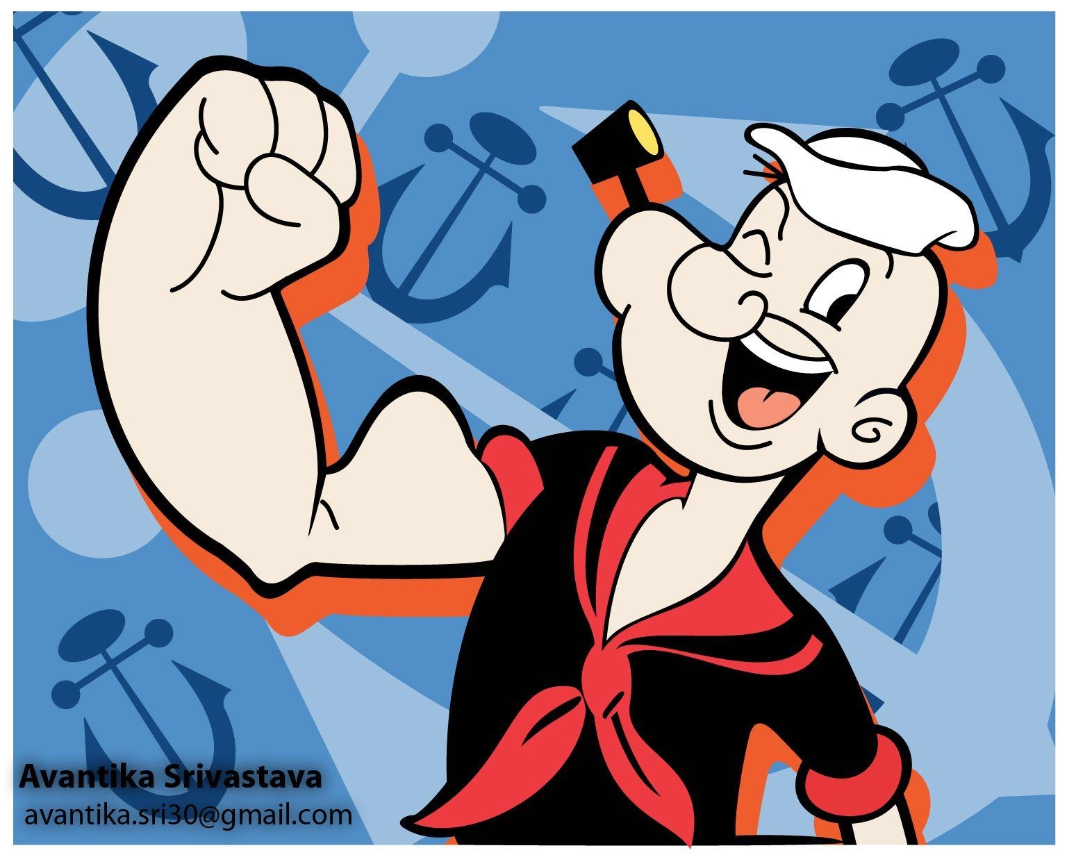 1540x1240 Popeye The Sailor, Desktop