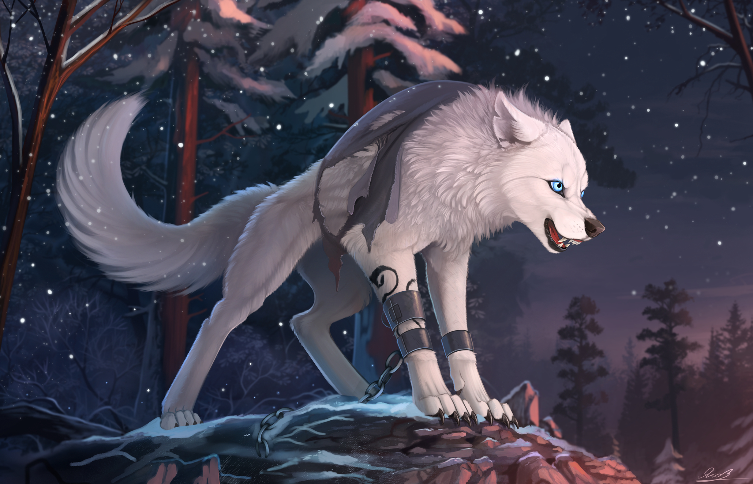 2460x1580 Wallpaper, animals, dragon, wolf, furry, mythology, screenshot, fictional character, mythical creature, Desktop