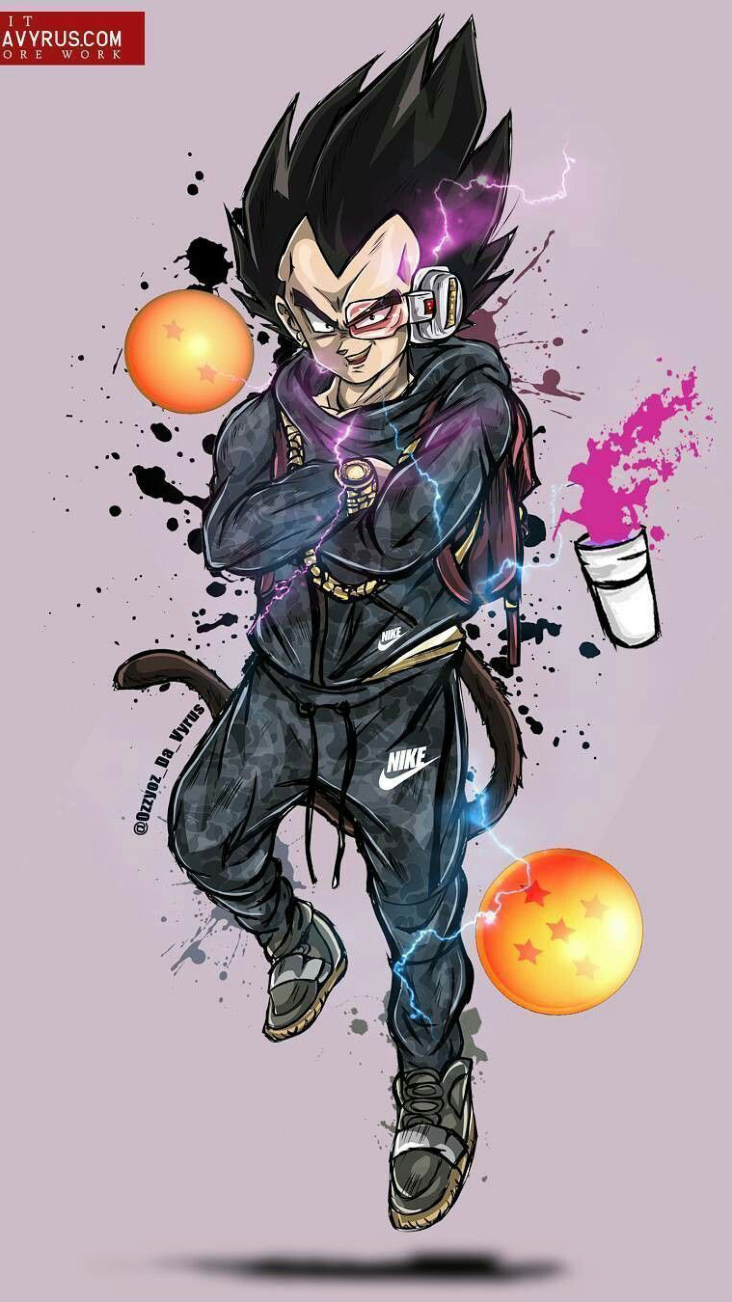 1440x2560 Drip Vegeta Dope Wallpaper, Nike • Wallpaper For You, Phone