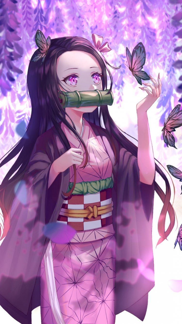 750x1340 Nezuko Kamado iPhone 7  wallpaper, Phone