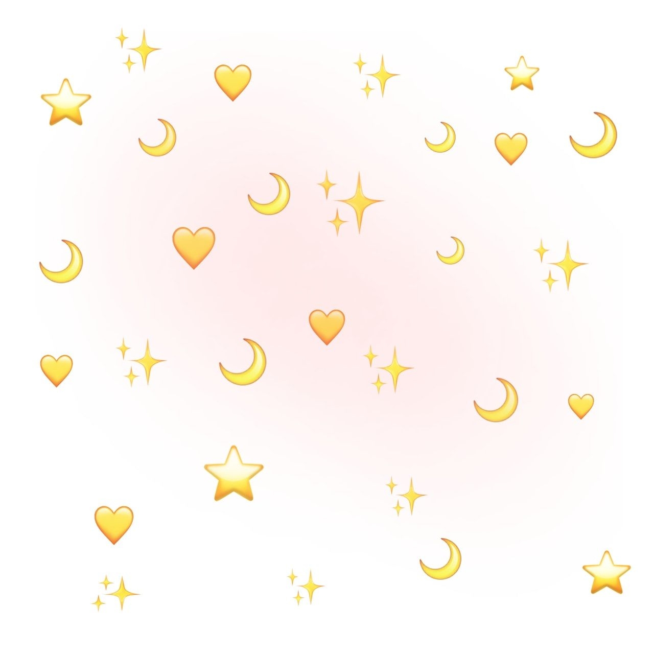 1280x1280 Yellow Heart Emoji Wallpaper, Phone