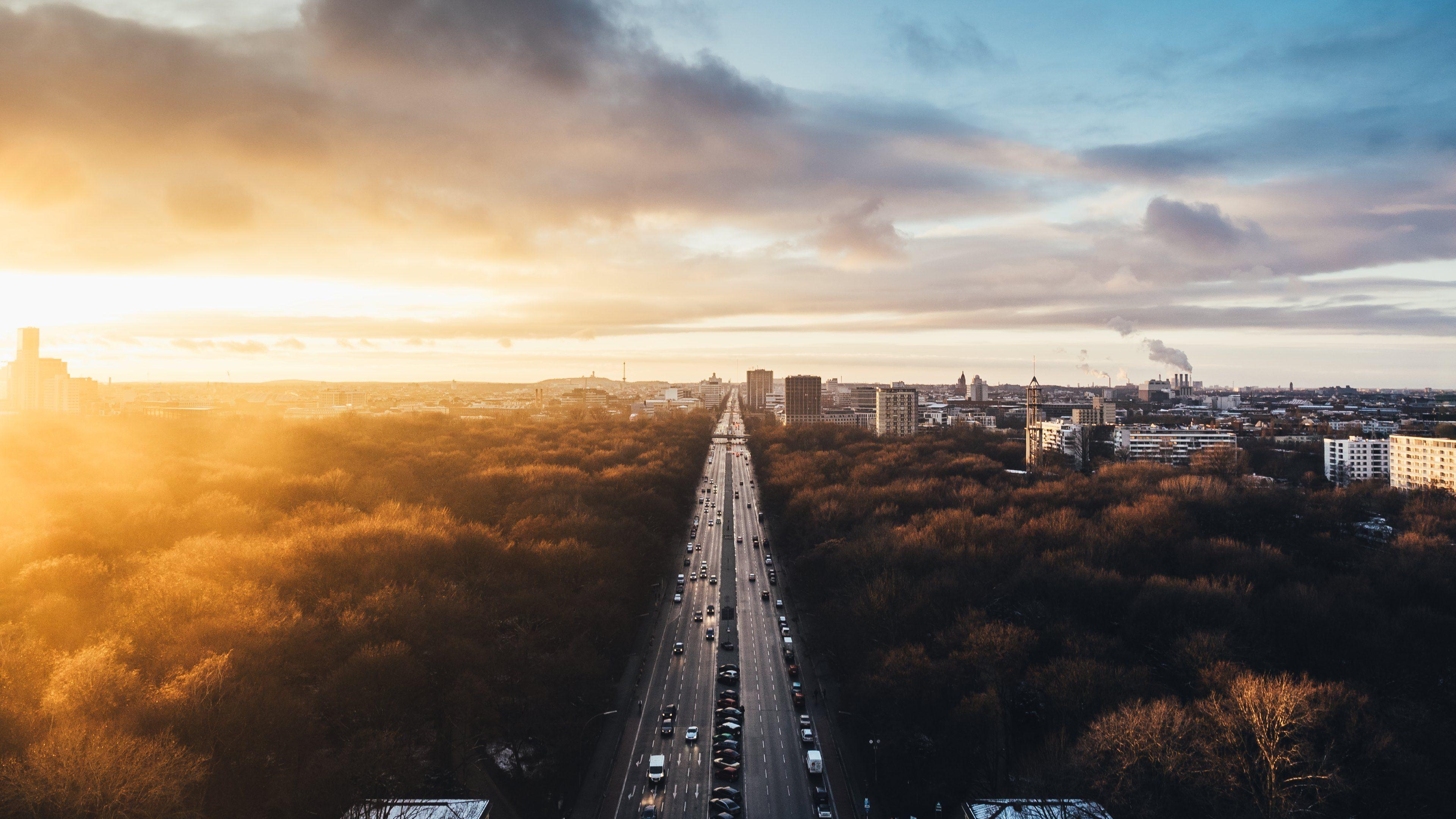 3840x2160 Sunset_at_Tiergarten_UHD.info. Free HD Desktop Wallpaper for Widescreen, High Definitk desktop wallpaper, Uhd wallpaper, Background picture, Desktop