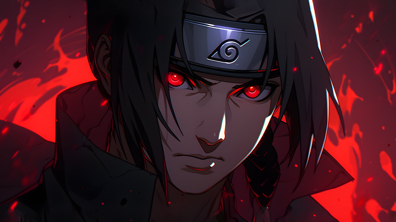 1540x870 Naruto Itachi Uchiha Red Desktop Wallpaper Wallpaper 4K, Desktop