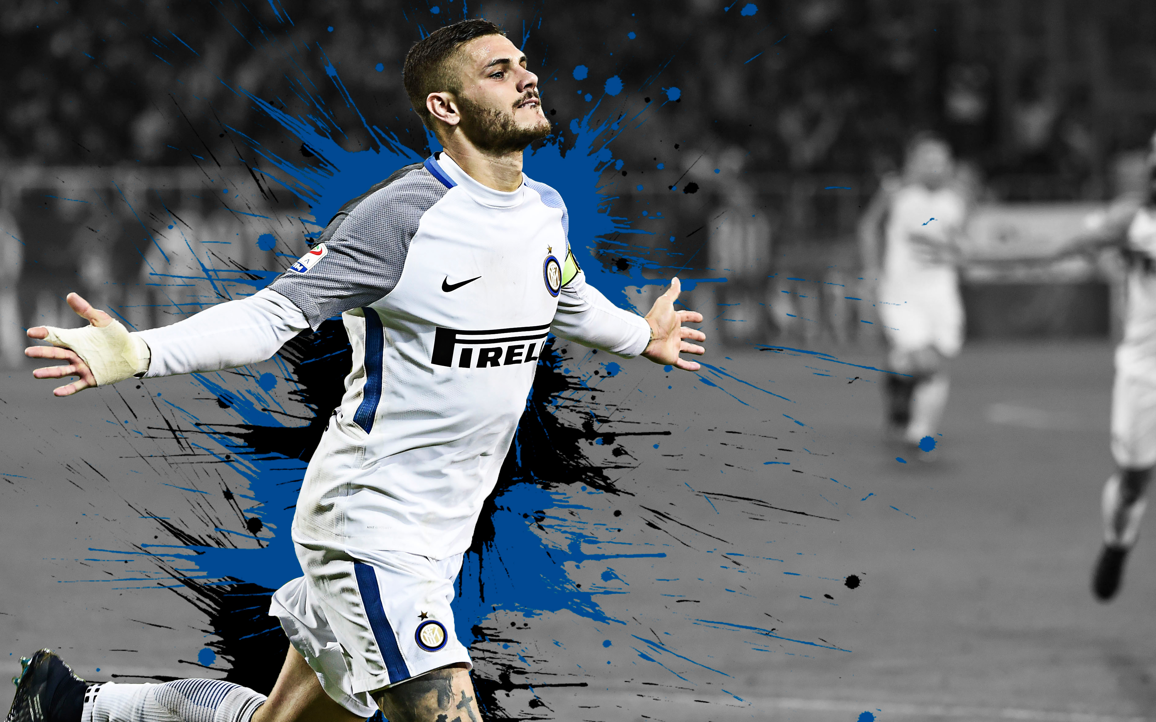 3840x2400 HD desktop wallpaper: Sports, Soccer, Inter Milan, Mauro Icardi download free picture, Desktop