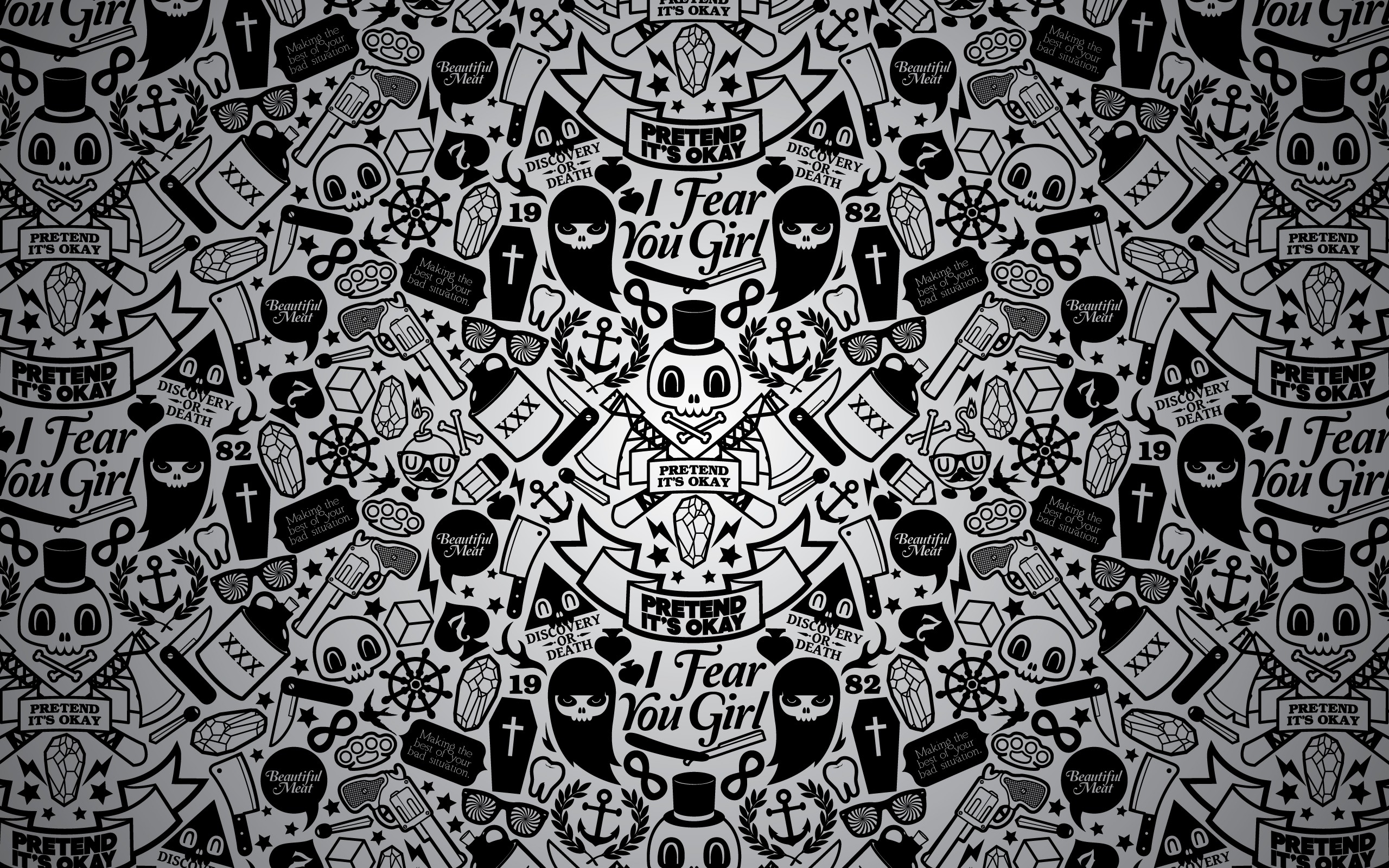 2560x1600 Free download Black And White Skulls Wallpaper Black And White [] for your Desktop, Mobile & Tablet. Explore Black and White Skulls Wallpaper. Free Wallpaper Skulls, Black Skull, Desktop