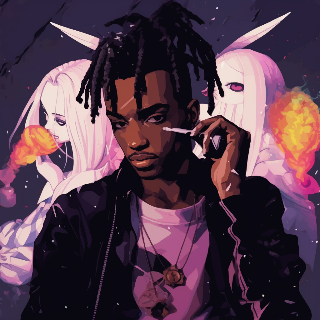 1030x1030 Playboi Carti Pfp Anime Art, Phone