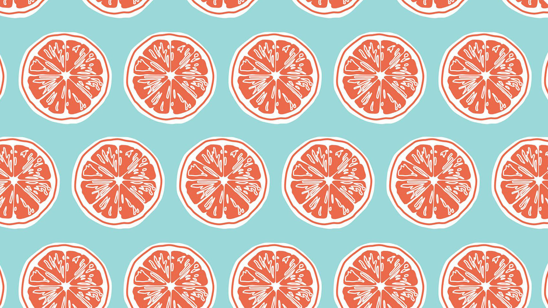 1920x1080 Download Preppy Orange Slices Wallpaper, Desktop